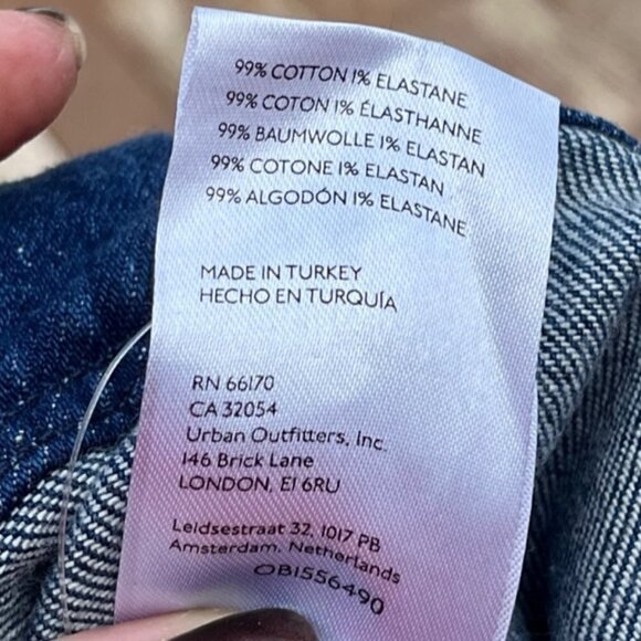 Free People NWT We The Free Emmy Split Hem Blue Boot Cut Jean SIZE 31 - Picture 12 of 15